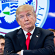 President Donald Trump participates in a Customs and Border Protection roundtable discussion after touring the CBP National Targeting Center Feb. 2, 2018, in Sterling, Va. (Andrew Harrer-Pool/Getty Images)